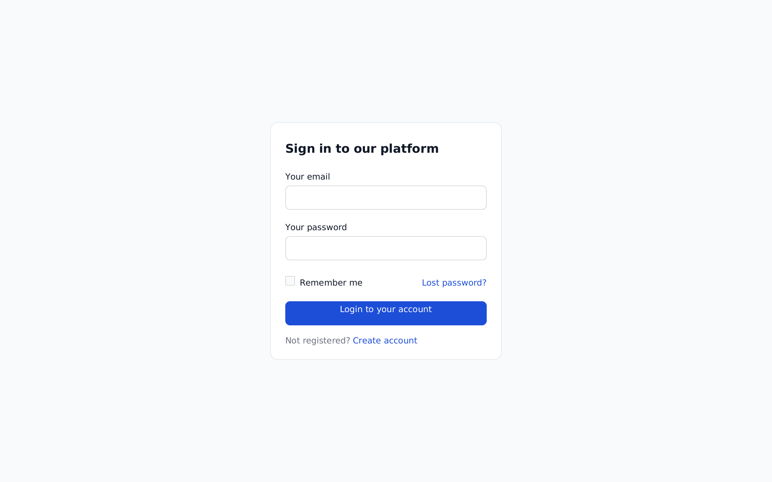 Sign-in card rendered by VelquView
